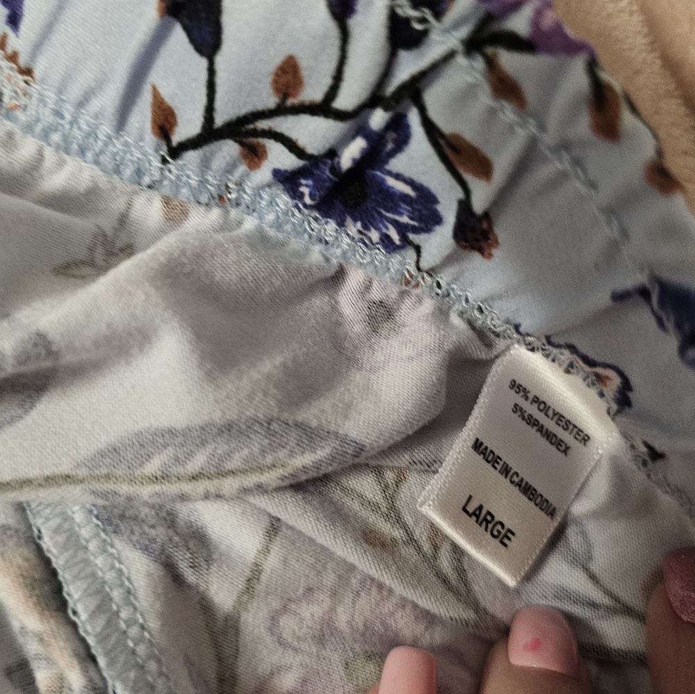 Lot of 4 pajama sets capri and shorts Muk Luks Cuddl Duds Large - Picture 14 of 16